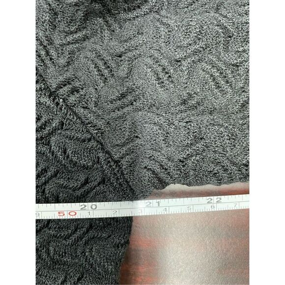 Adolfo II Black Lace Long Sleeve Blouse Size Medium - Picture 6 of 6